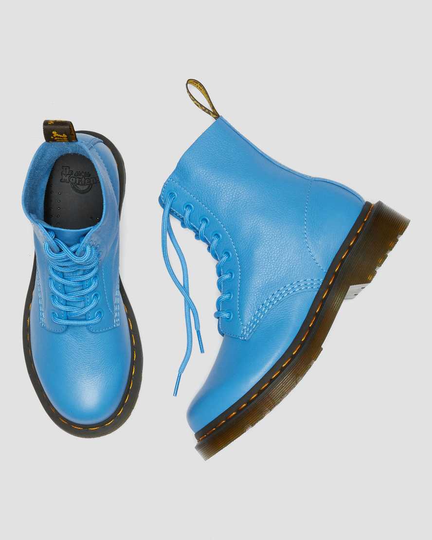 blå dr martens 1460 pascal virginia damstövlar
