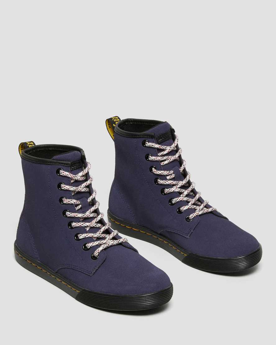 blå dr martens sheridan dam casual stövlar