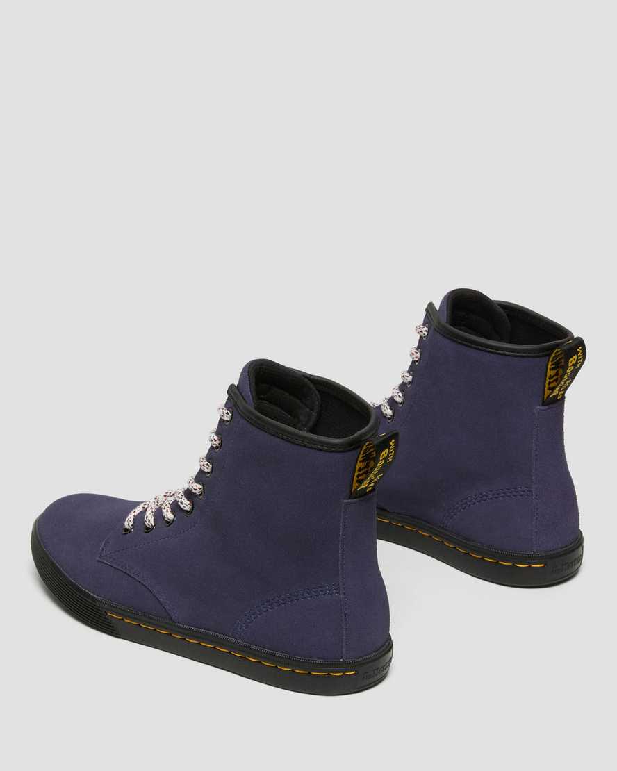 blå dr martens sheridan dam casual stövlar