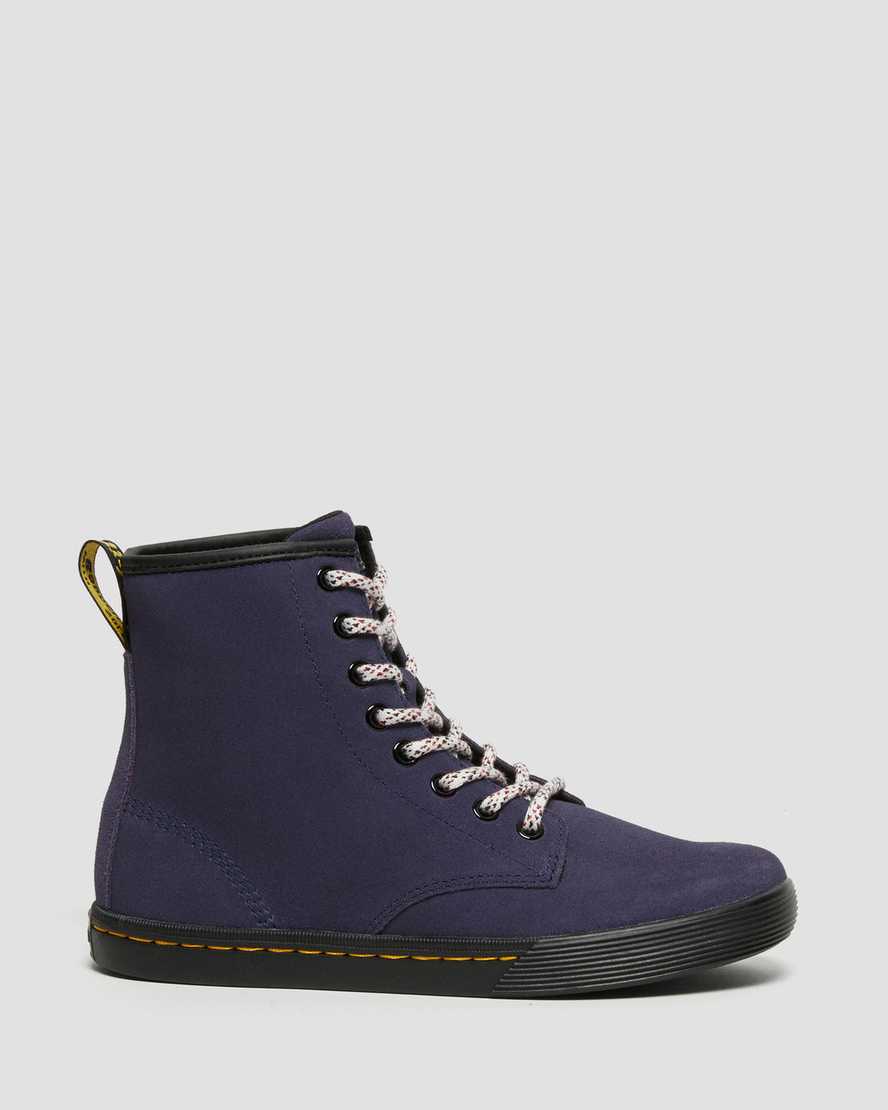 blå dr martens sheridan dam casual stövlar