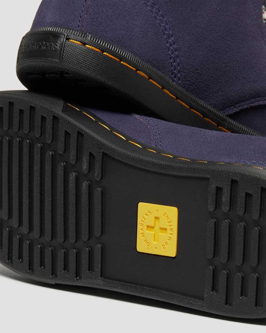 blå dr martens sheridan dam casual stövlar