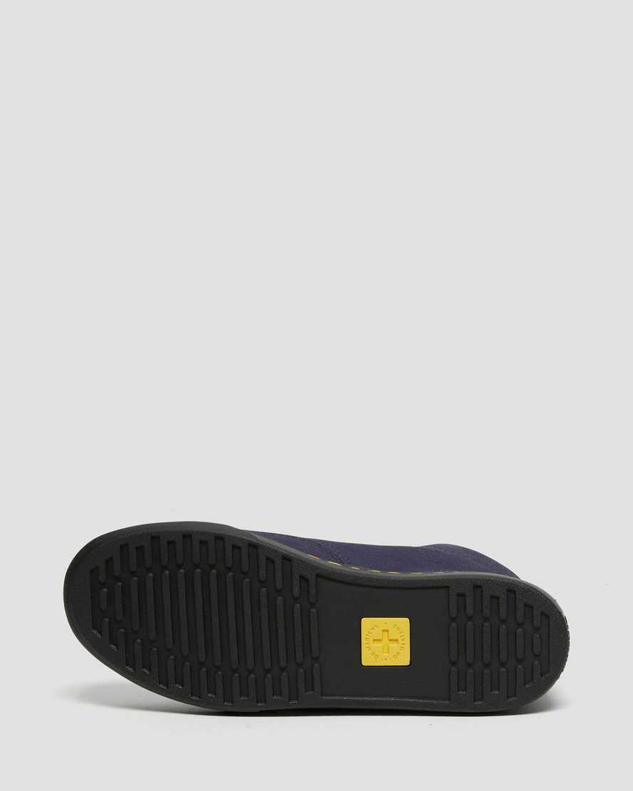 blå dr martens sheridan dam casual stövlar