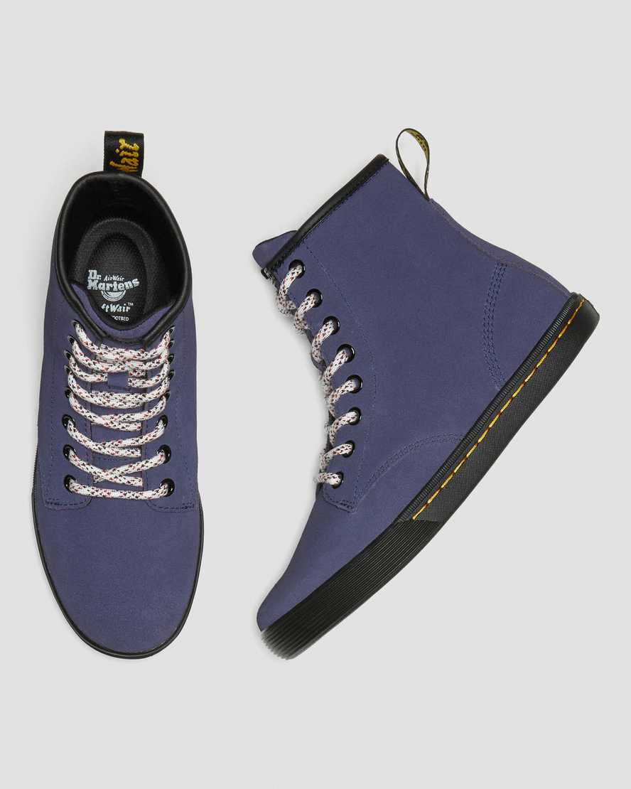 blå dr martens sheridan dam casual stövlar