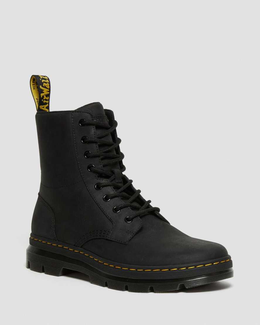 svarta dr martens combs dam casual stövlar