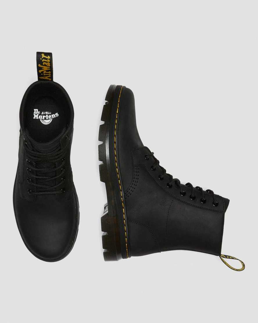 svarta dr martens combs dam casual stövlar