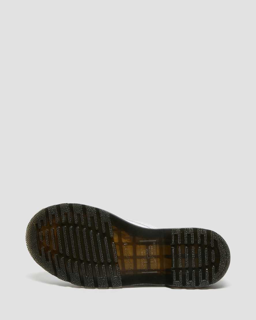 vita dr martens 1460 patent croc emboss damstövlar