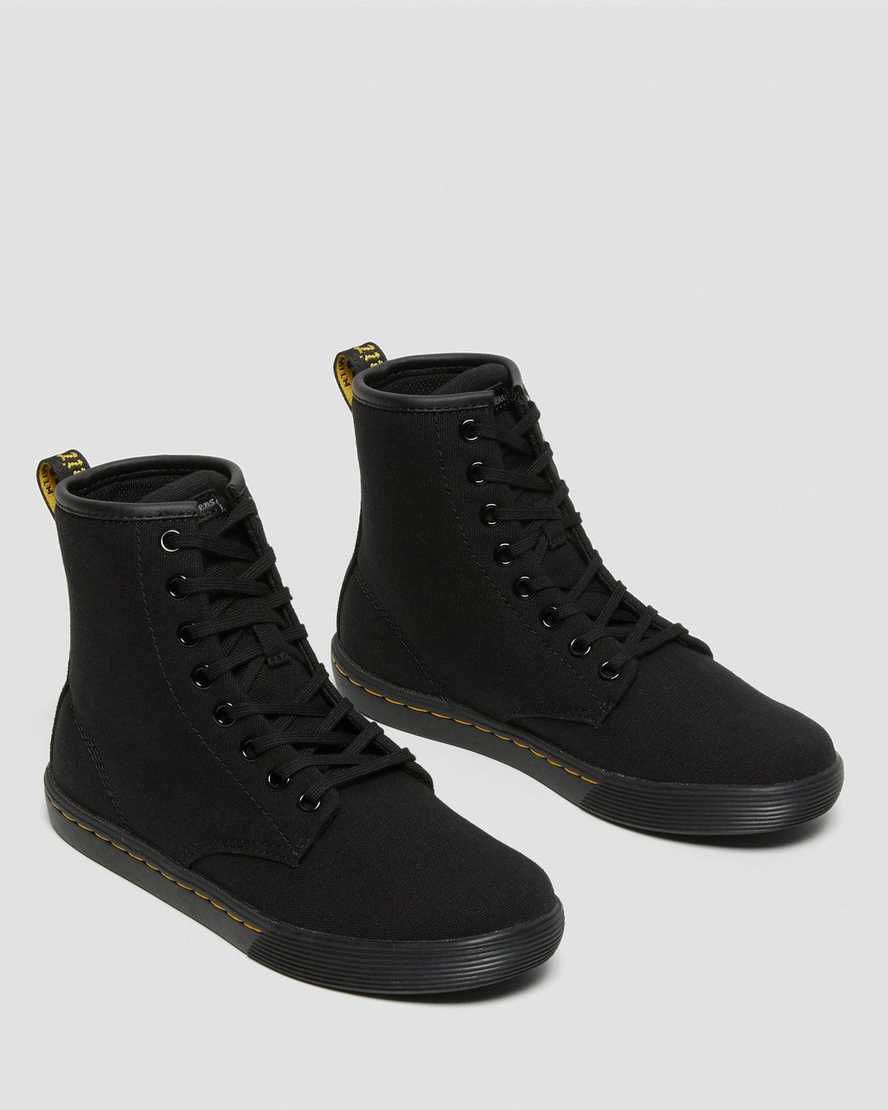 svarta dr martens sheridan damstövlar
