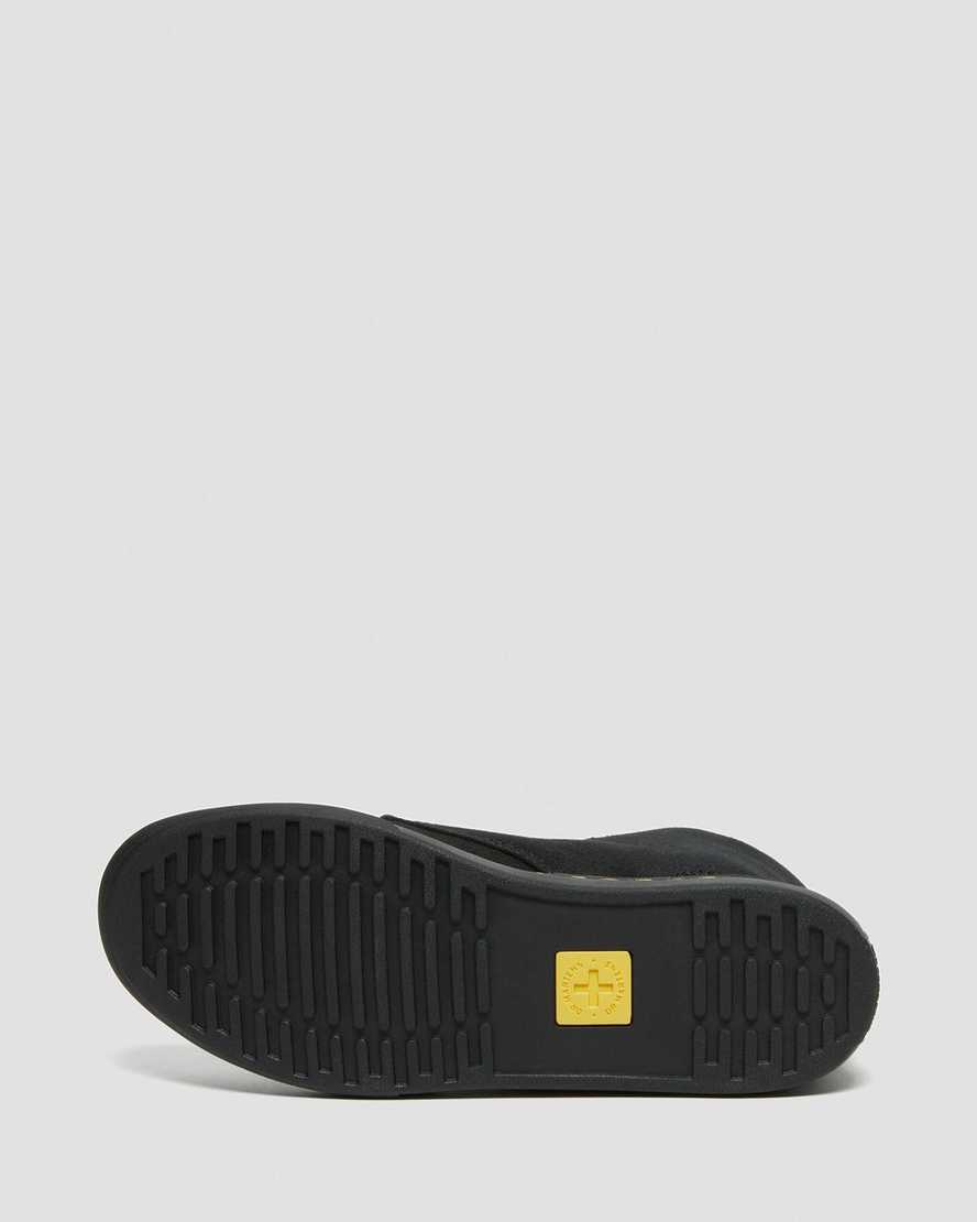 svarta dr martens sheridan damstövlar