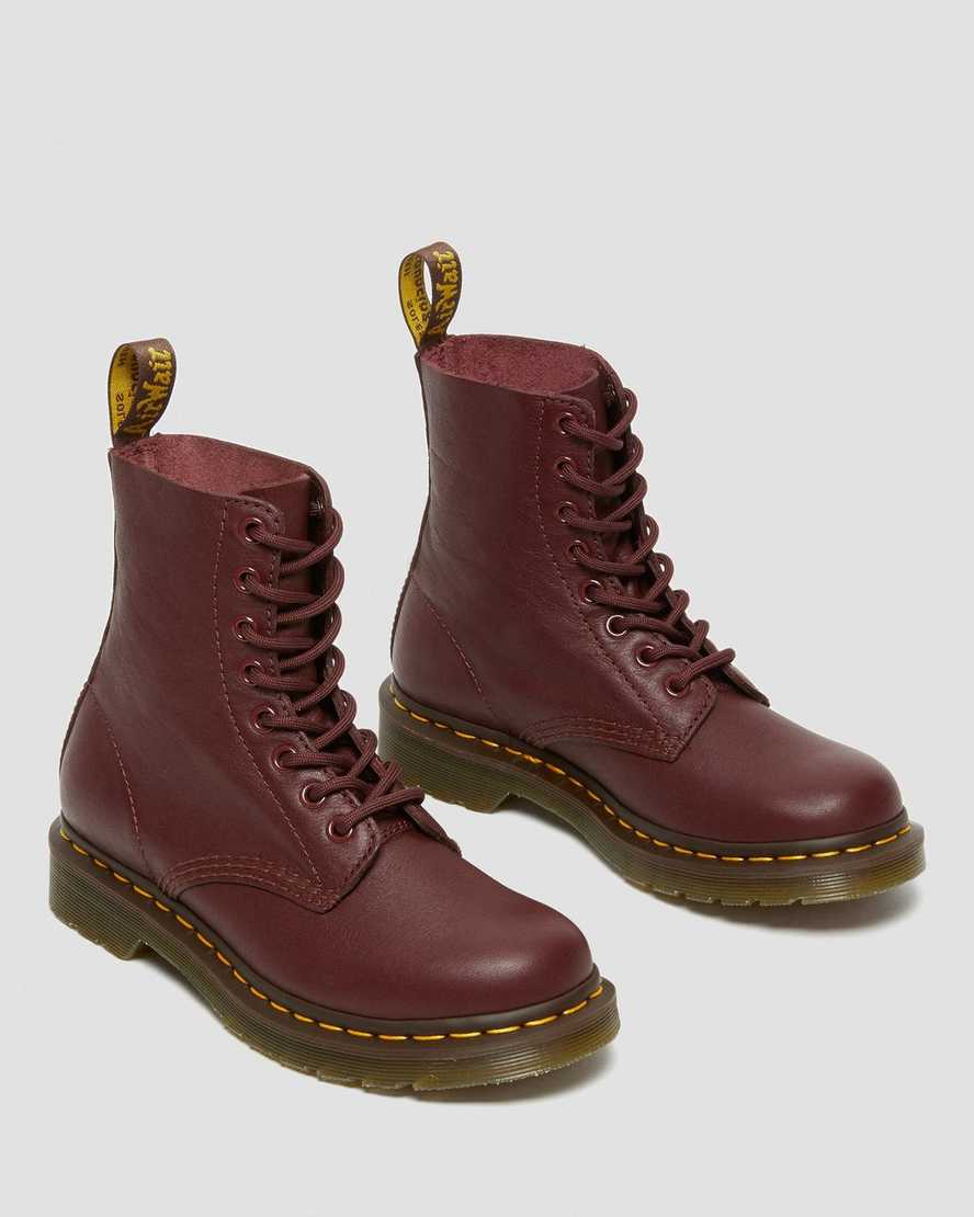 röda dr martens 1460 pascal virginia damstövlar