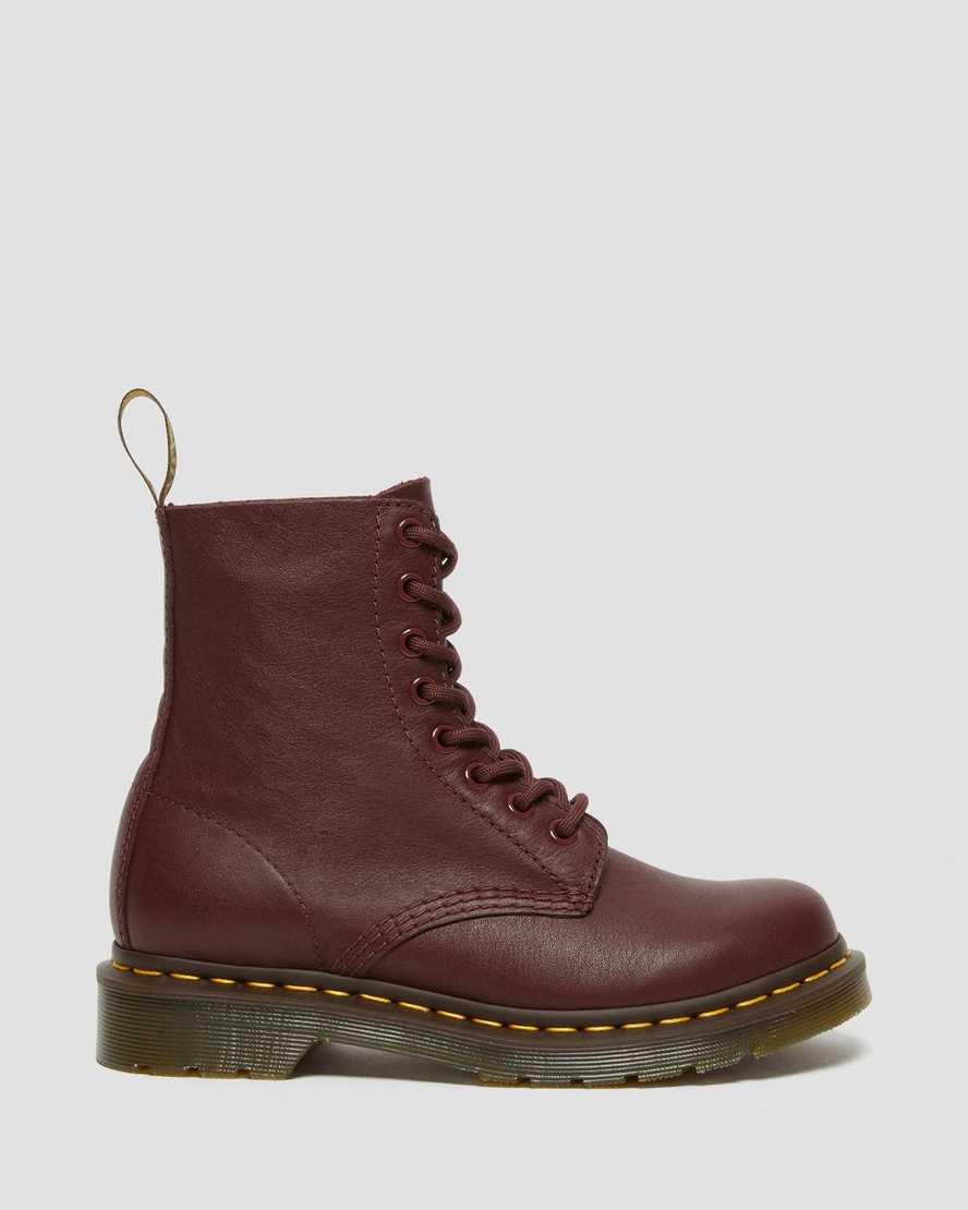röda dr martens 1460 pascal virginia damstövlar