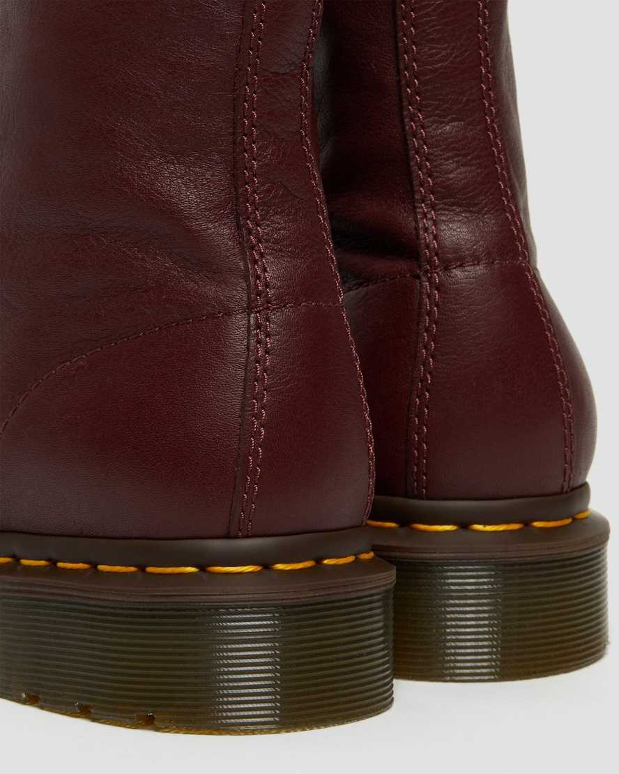 röda dr martens 1460 pascal virginia damstövlar
