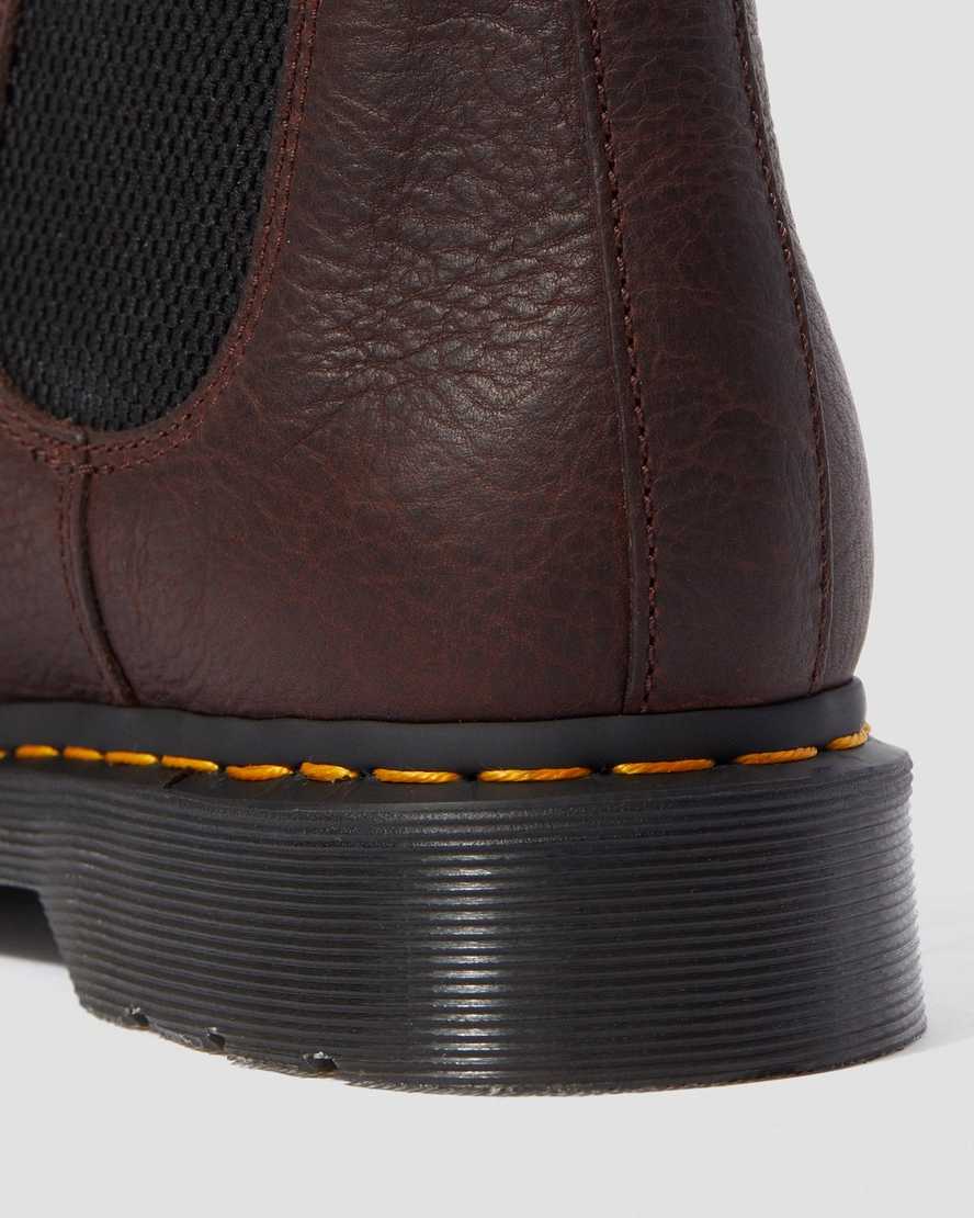 bruna dr martens 2976 ambassador chelsea-stövlar för kvinnor