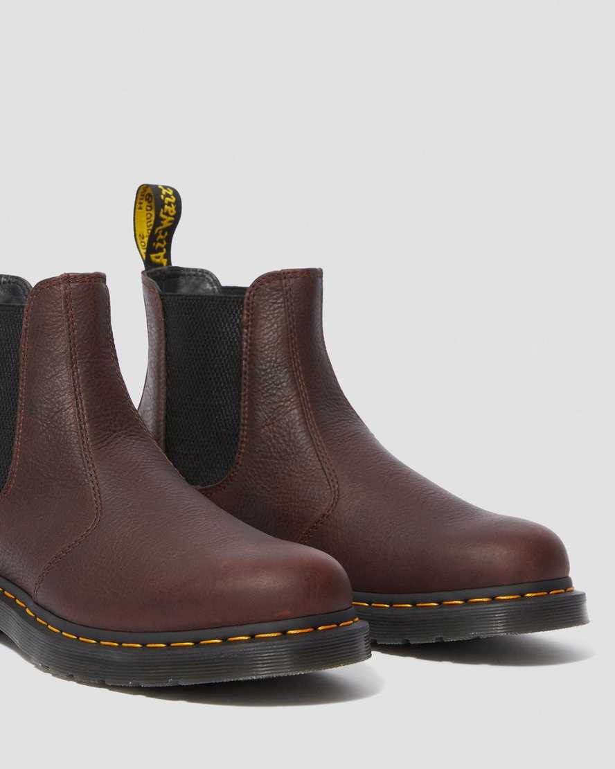 bruna dr martens 2976 ambassador chelsea-stövlar för kvinnor