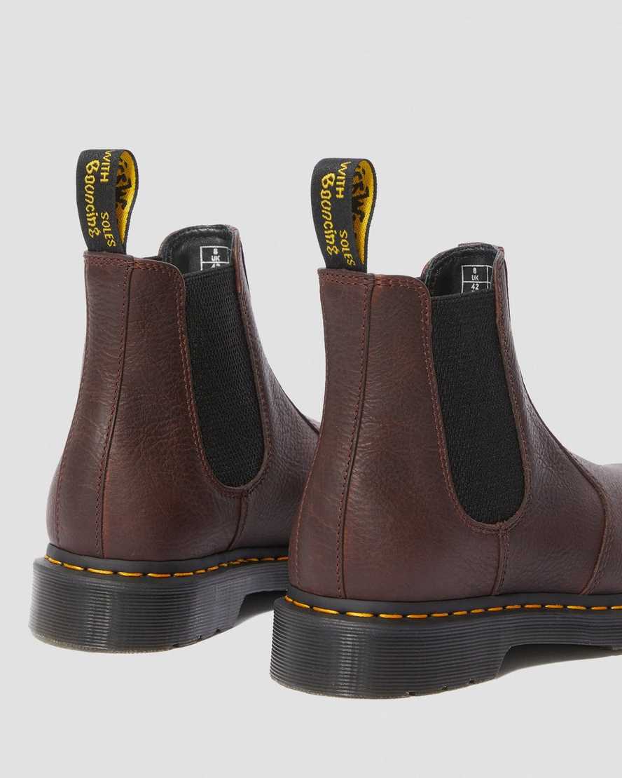 bruna dr martens 2976 ambassador chelsea-stövlar för kvinnor