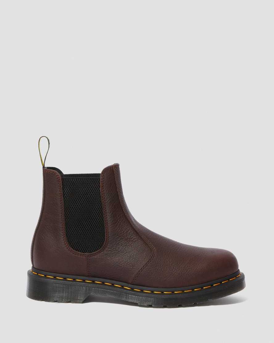 bruna dr martens 2976 ambassador chelsea-stövlar för kvinnor