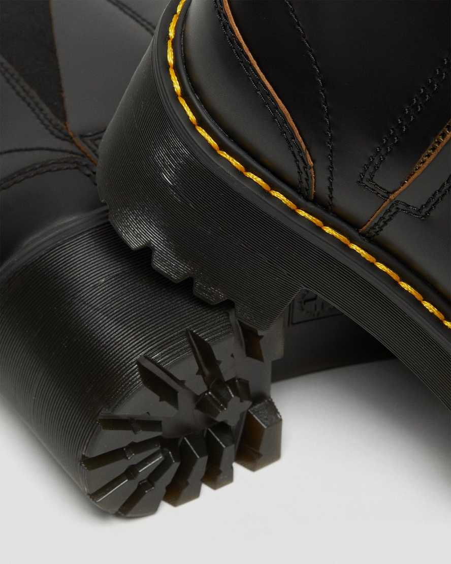 svarta dr martens rometty ii vintage smooth chelsea-stövlar för kvinnor