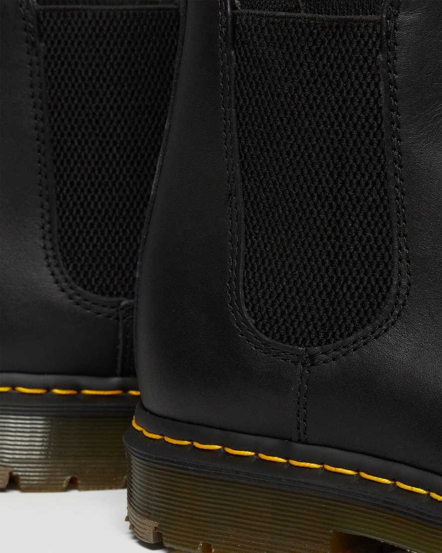 svarta dr martens 2976 halkfria chelsea-stövlar för kvinnor