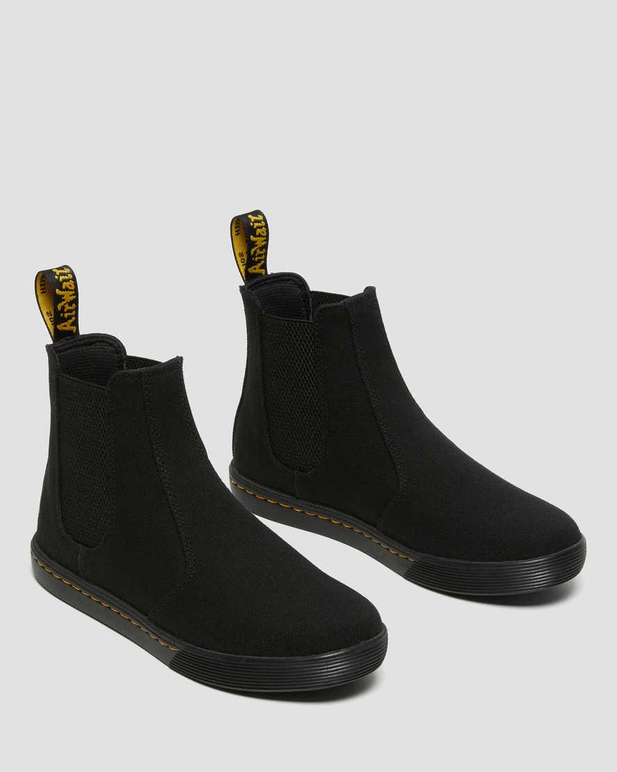 svarta dr martens makela casual chelsea stövlar för dam