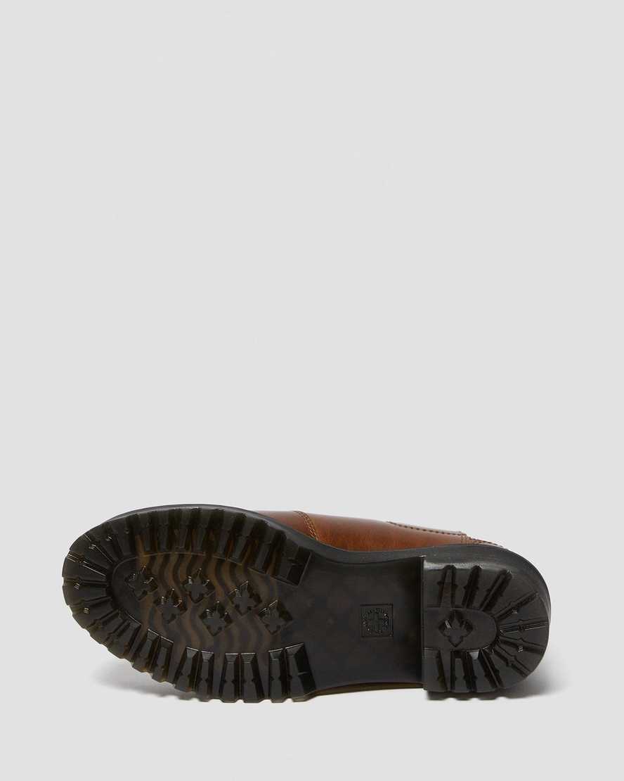bruna dr martens rometty ii chelsea-stövlar för kvinnor