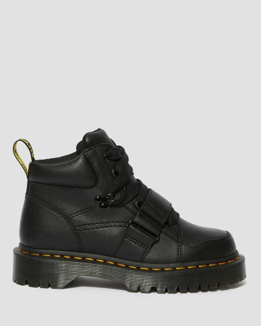 svarta dr martens zuma ii chunky stövlar för dam