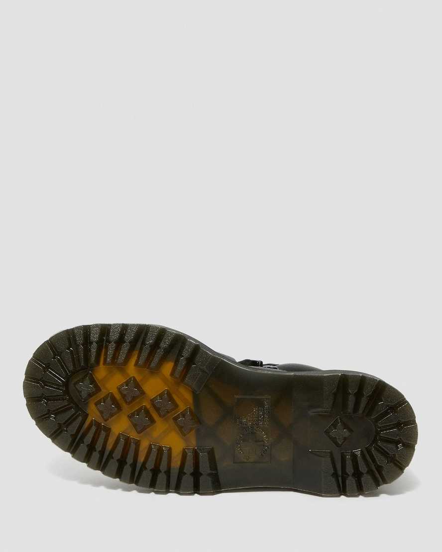 svarta dr martens zuma ii chunky stövlar för dam