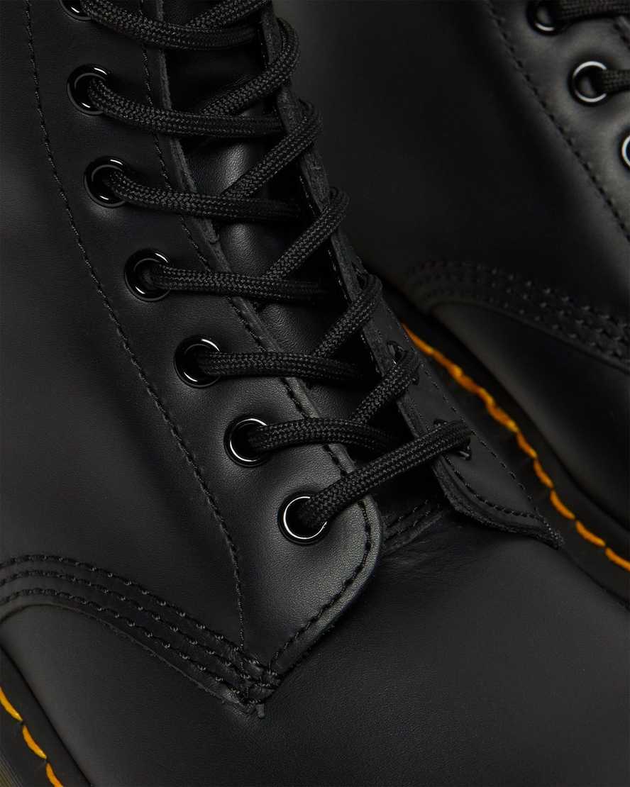 svarta dr martens 1460 nappa damstövlar med snörning