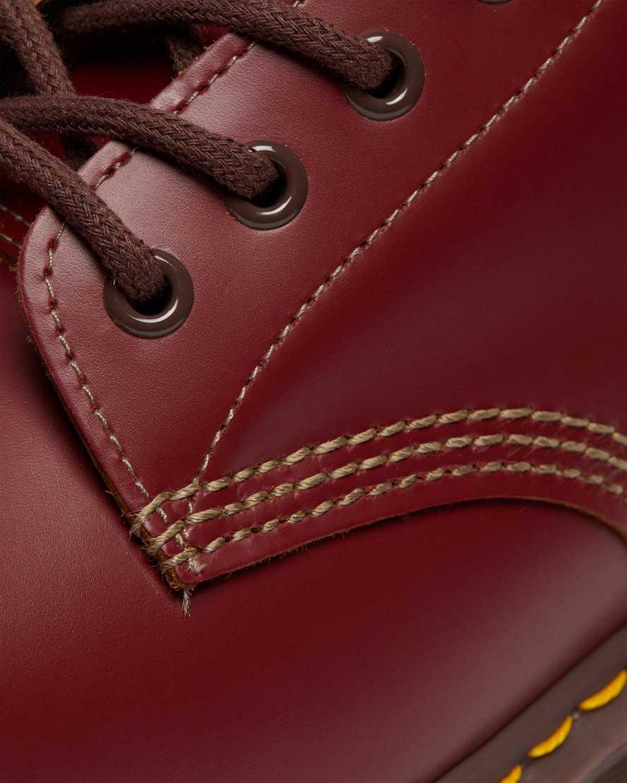 röda dr martens 1460 vintage made in england damstövlar med snörning