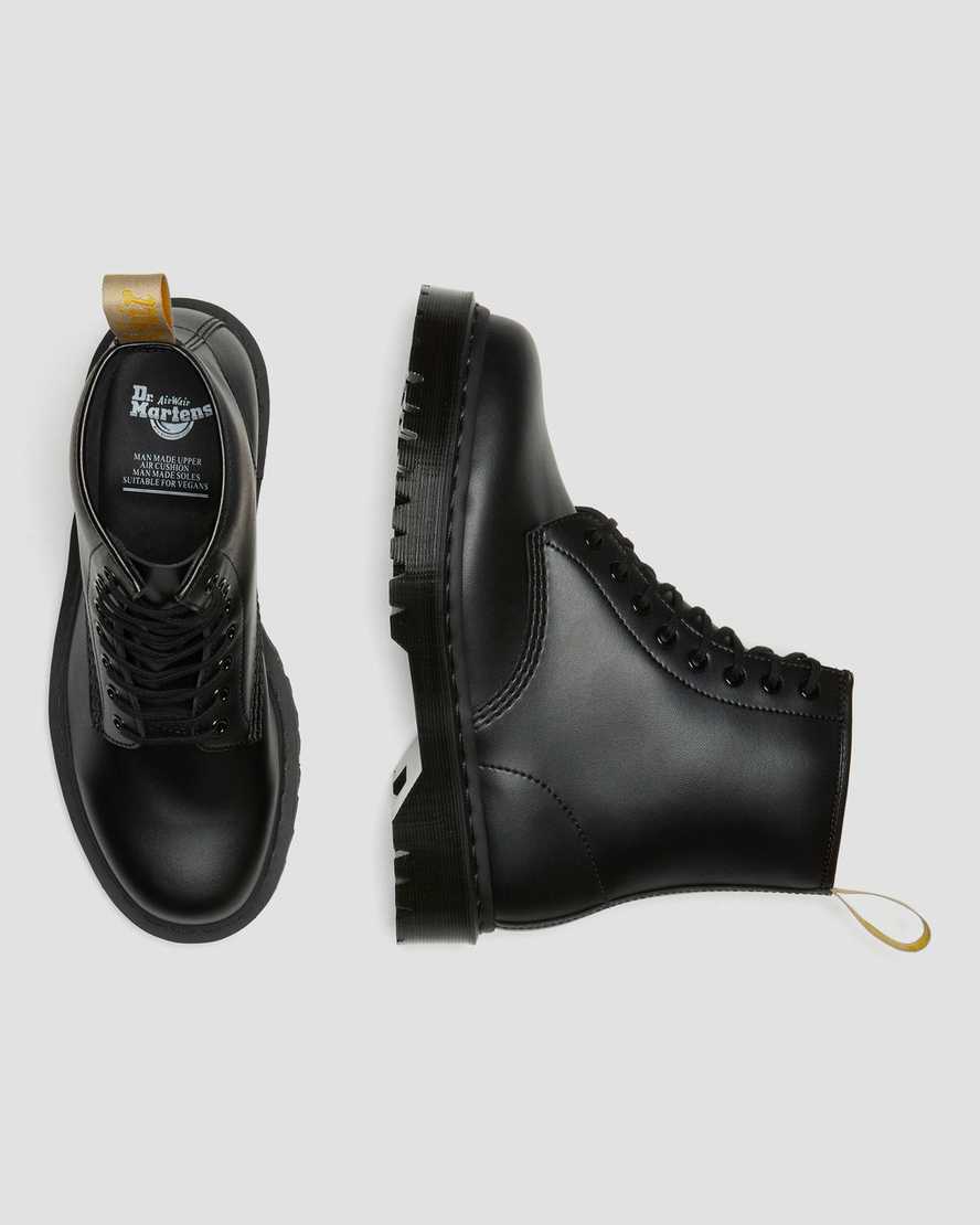 svarta dr martens 1460 bex mono damstövlar med snörning