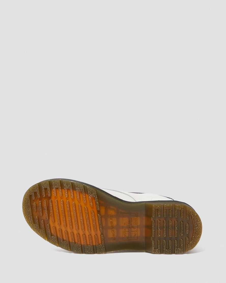 vita dr martens 1460 smooth damstövlar med snörning