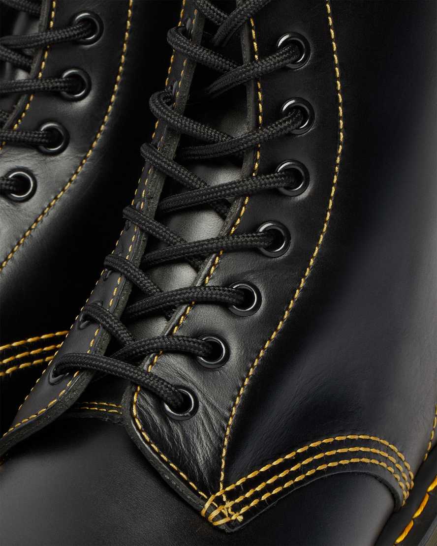 svarta dr martens 1460 pascal atlas damstövlar med snörning