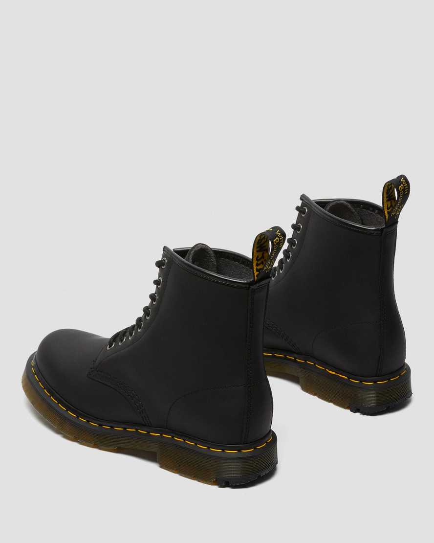 svarta dr martens 1460 dms wintergrip damstövlar med snörning