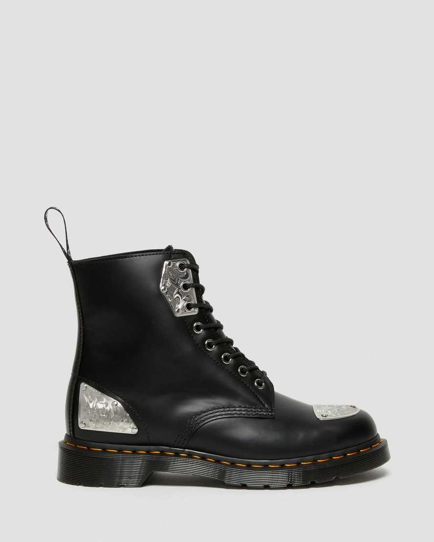 svarta dr martens king nerd 1460 damstövlar med snörning