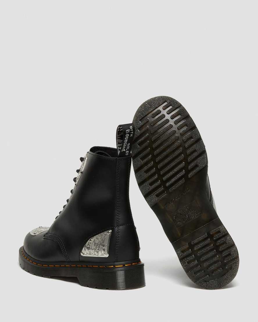 svarta dr martens king nerd 1460 damstövlar med snörning