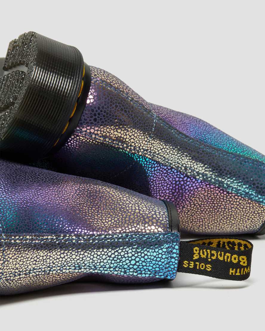 flerfärgade dr martens 1460 rainbow ray damstövlar med snörning