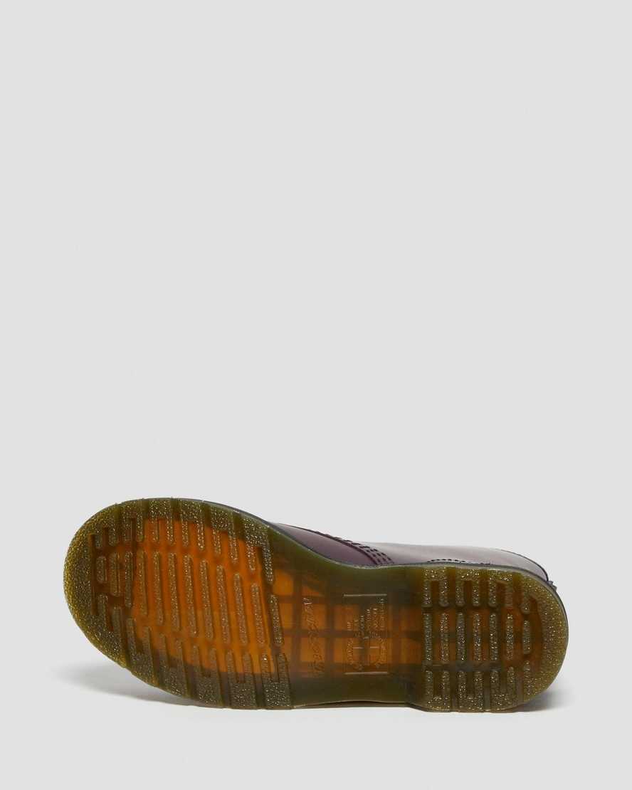 lila dr martens 1460 smooth damstövlar med snörning
