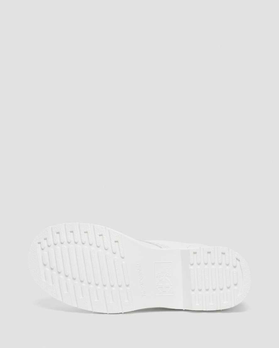 vita dr martens 1460 pascal mono damstövlar med snörning