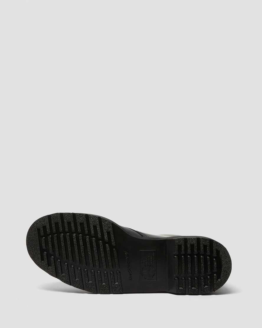 svarta dr martens 1460 mono smooth damstövlar med snörning