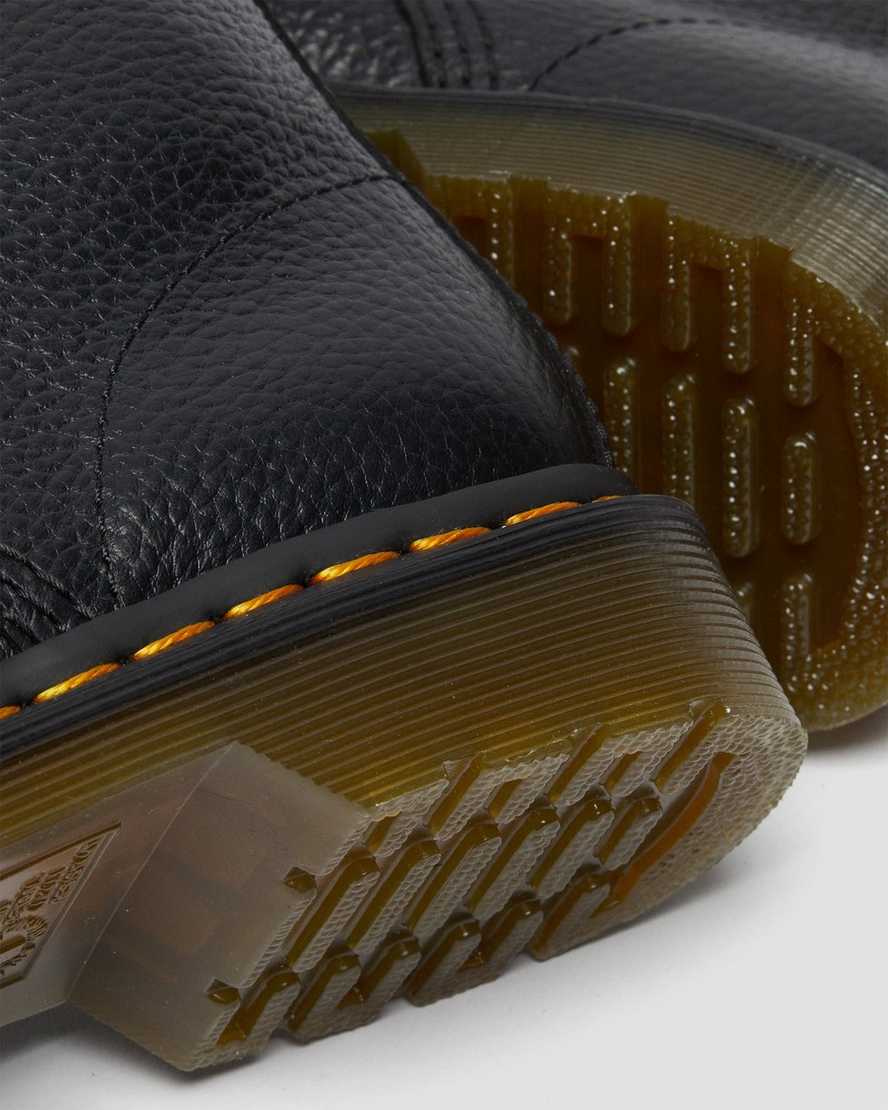 svarta dr martens 1460 pascal iridescent hardware damstövlar med snörning