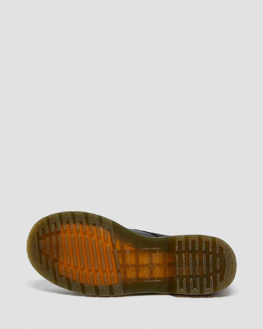 svarta dr martens 1460 pascal iridescent hardware damstövlar med snörning
