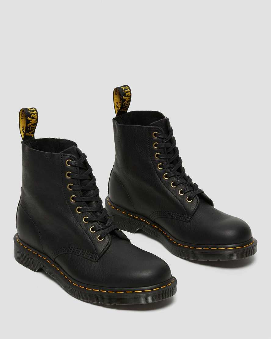svarta dr martens 1460 pascal ambassador damstövlar med snörning
