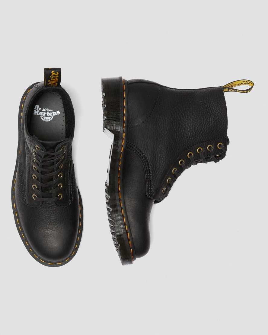 svarta dr martens 1460 pascal ambassador damstövlar med snörning