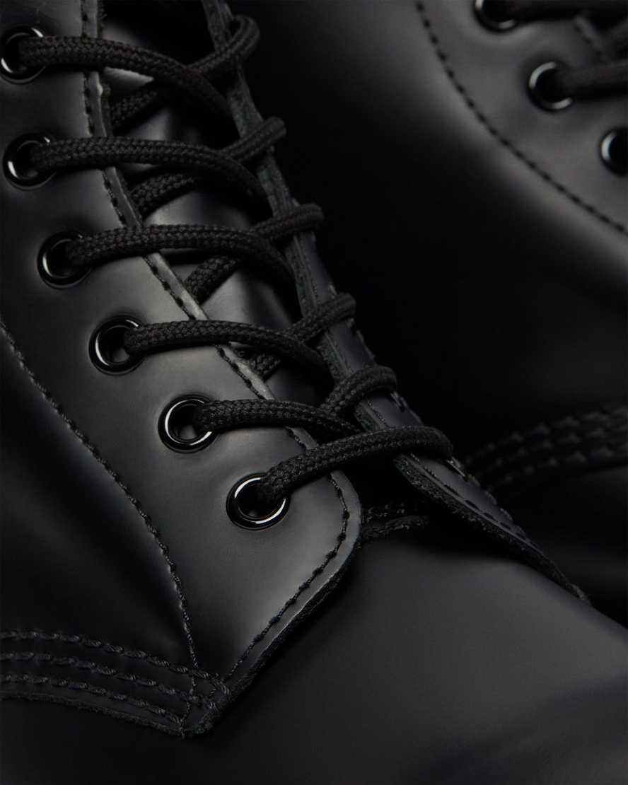 svarta dr martens 1460 smooth damstövlar med snörning