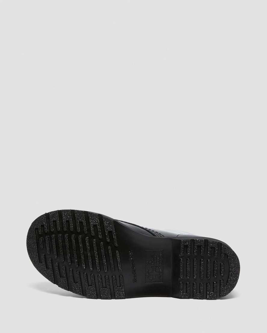 svarta dr martens 1460 mono patent damstövlar med snörning