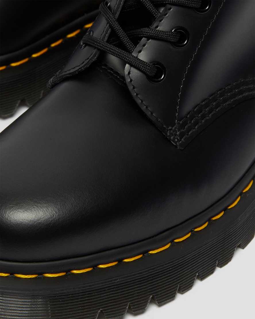svarta dr martens 1490 bex smooth damstövlar med halva vaden