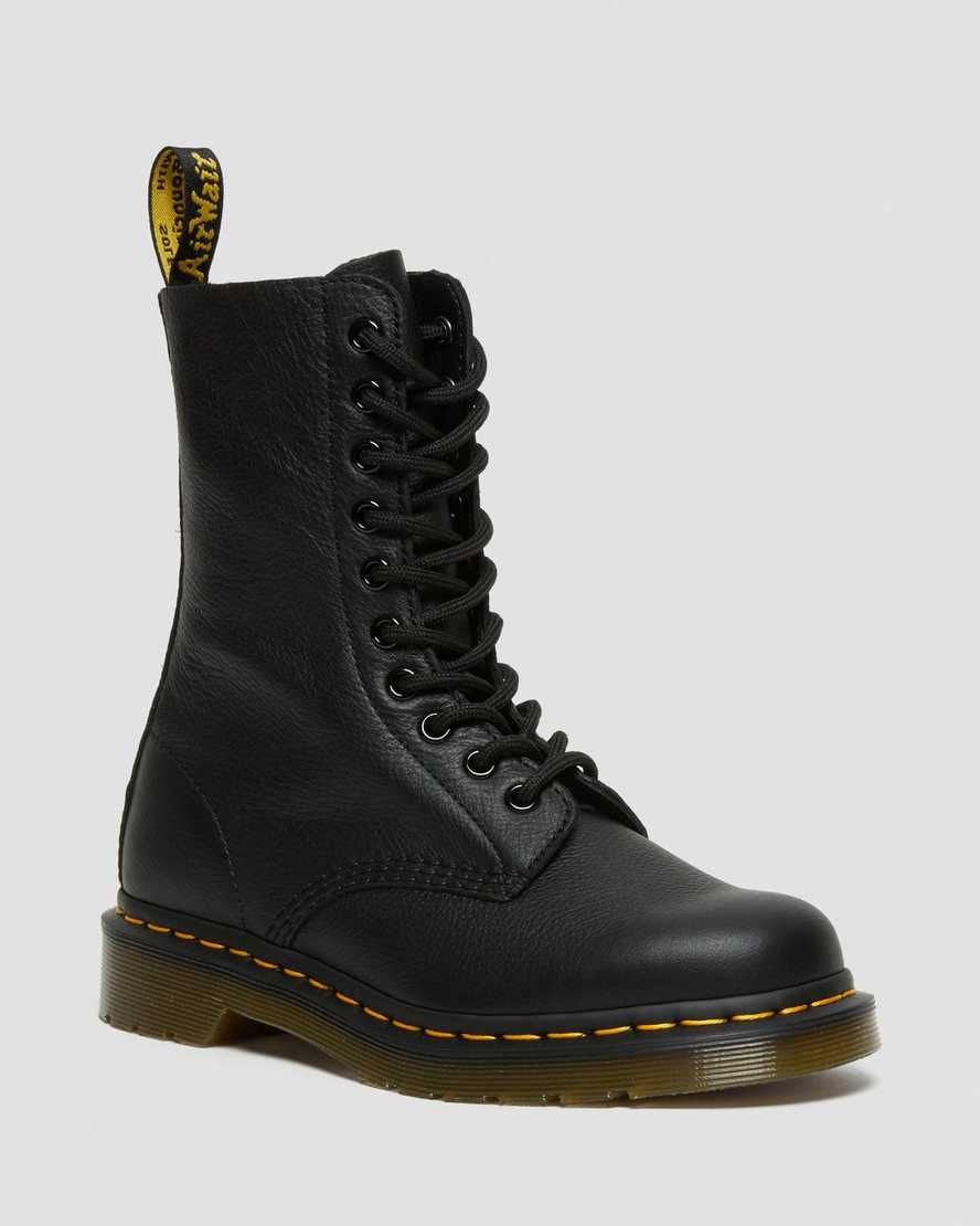 svarta dr martens 1490 virginia damstövlar med halva vaden