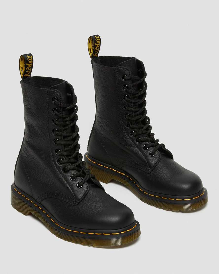 svarta dr martens 1490 virginia damstövlar med halva vaden