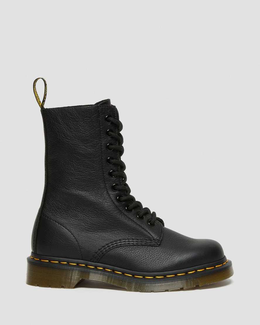 svarta dr martens 1490 virginia damstövlar med halva vaden