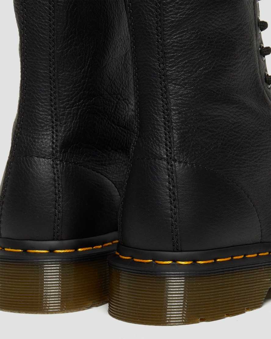 svarta dr martens 1490 virginia damstövlar med halva vaden