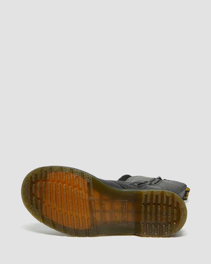 svarta dr martens 1914 vonda damstövlar med halvhög vad