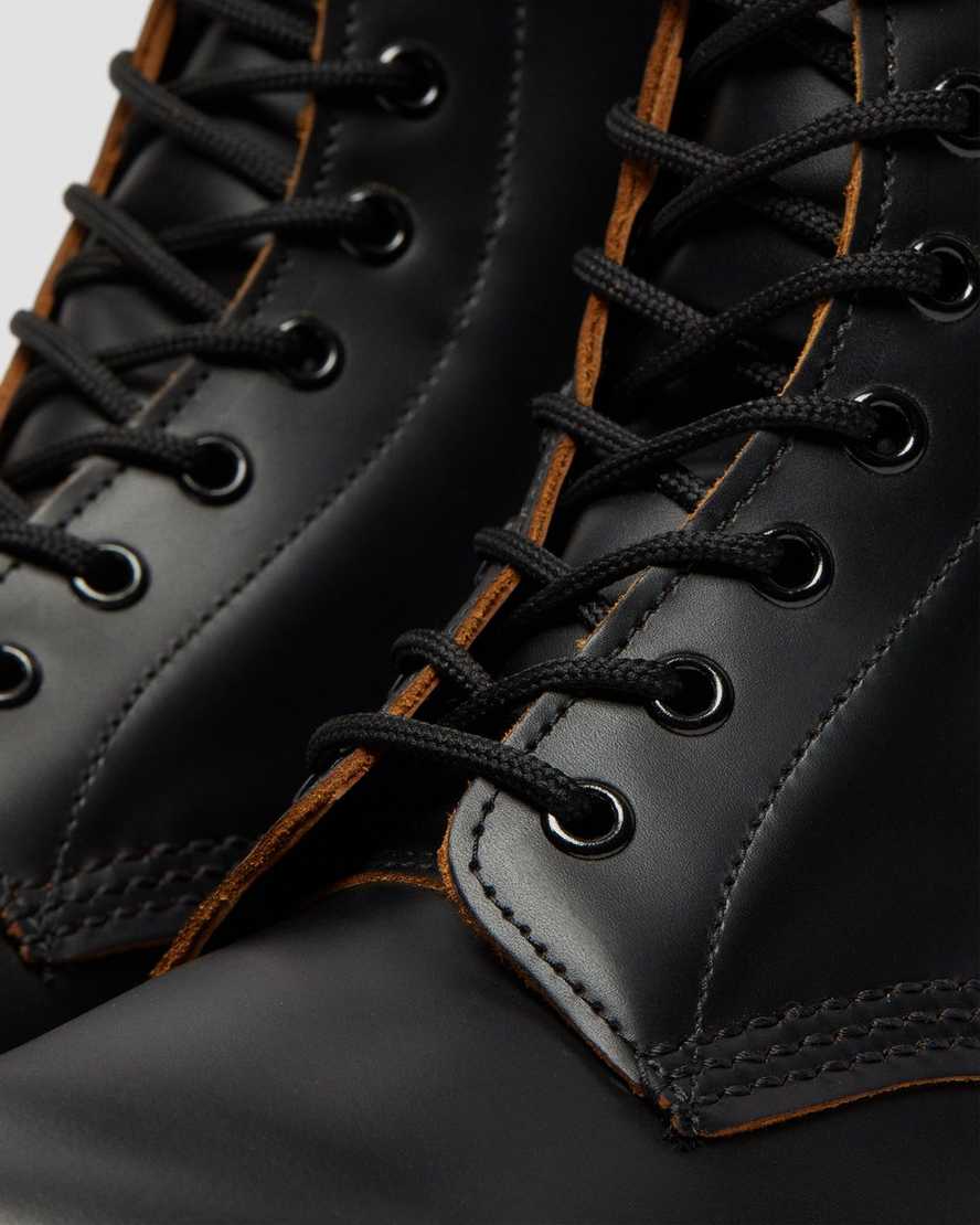 svarta dr martens 1490 vintage made in england damstövlar med halva vaden